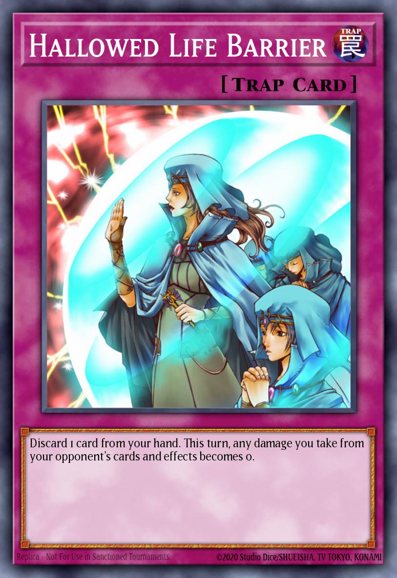 Hallowed Life Barrier Yu-Gi-Oh card