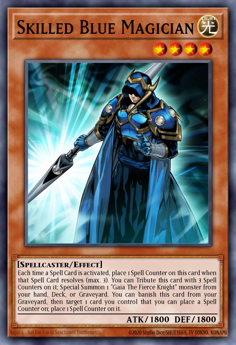 Skilled Blue Magician Yu-Gi-Oh card
