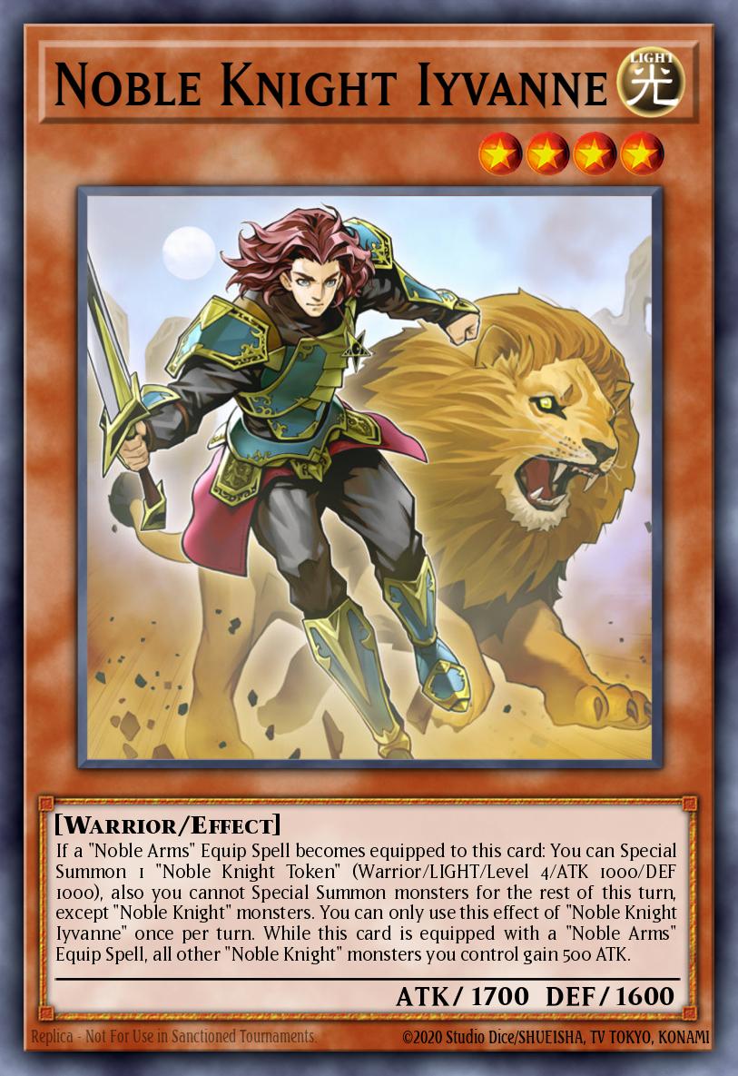 Noble Knight Iyvanne Yu-Gi-Oh card
