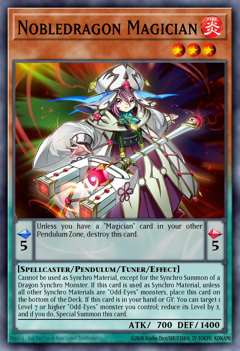Nobledragon Magician Yu-Gi-Oh card