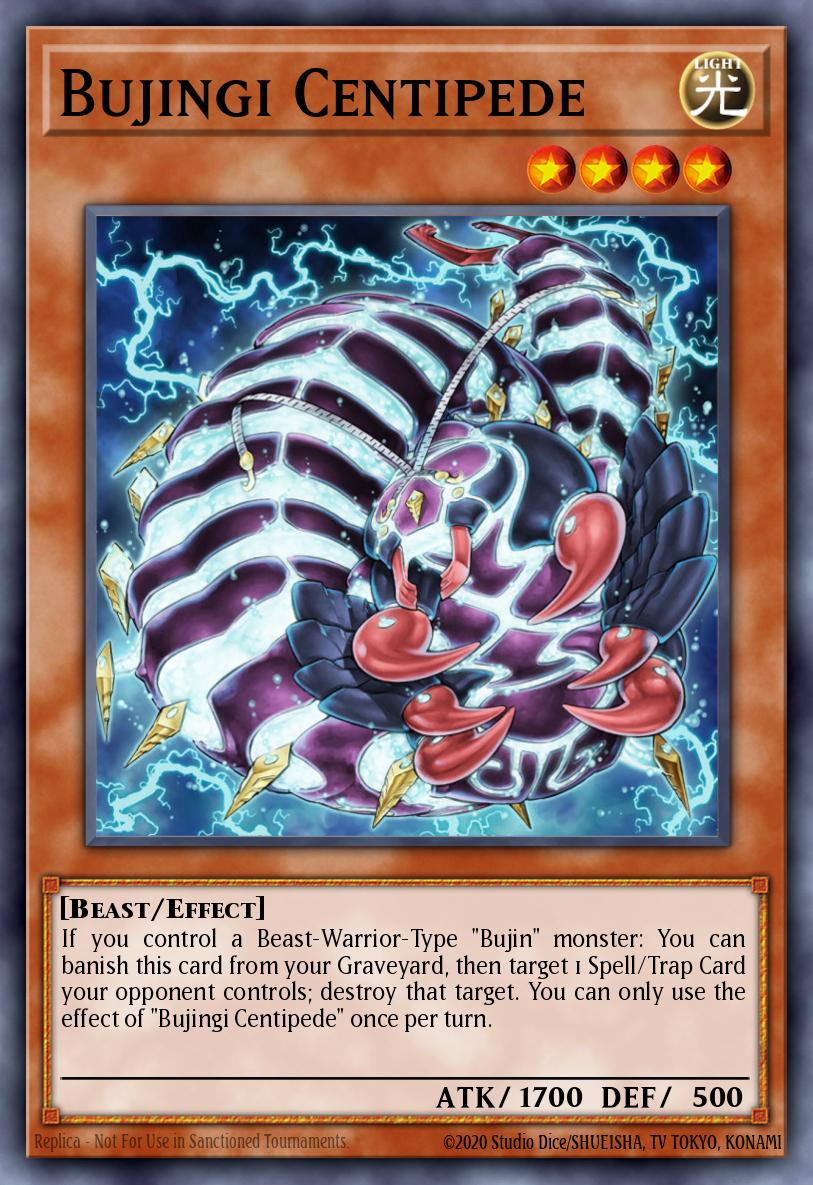 Bujingi Centipede Yu-Gi-Oh card