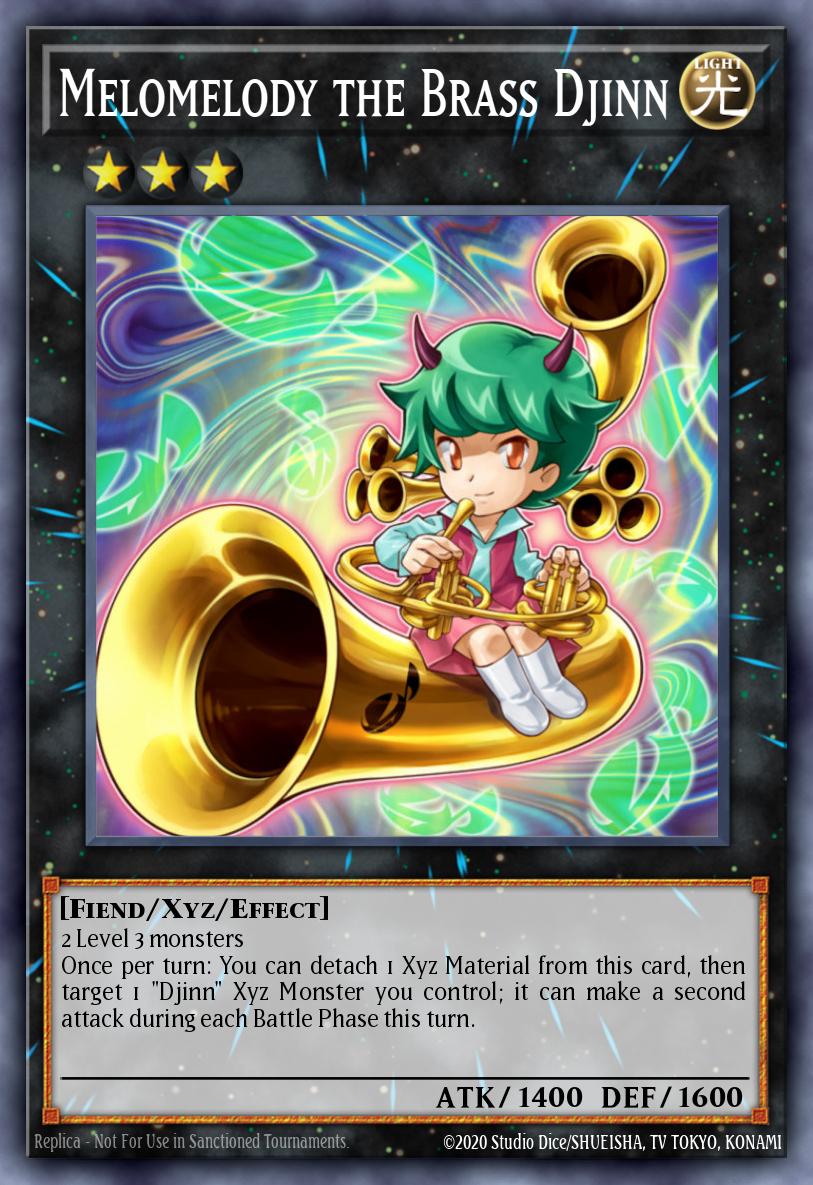 Melomelody the Brass Djinn Yu-Gi-Oh card