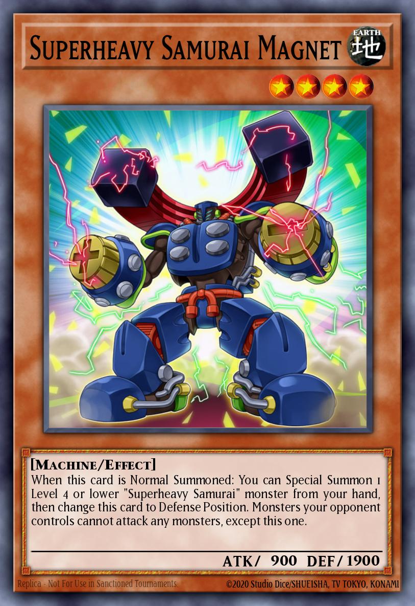 Superheavy Samurai Magnet Yu-Gi-Oh card