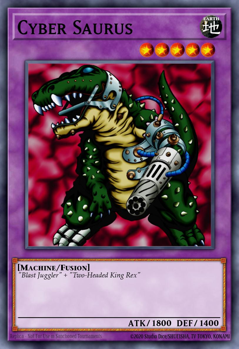 Cyber Saurus Yu-Gi-Oh card
