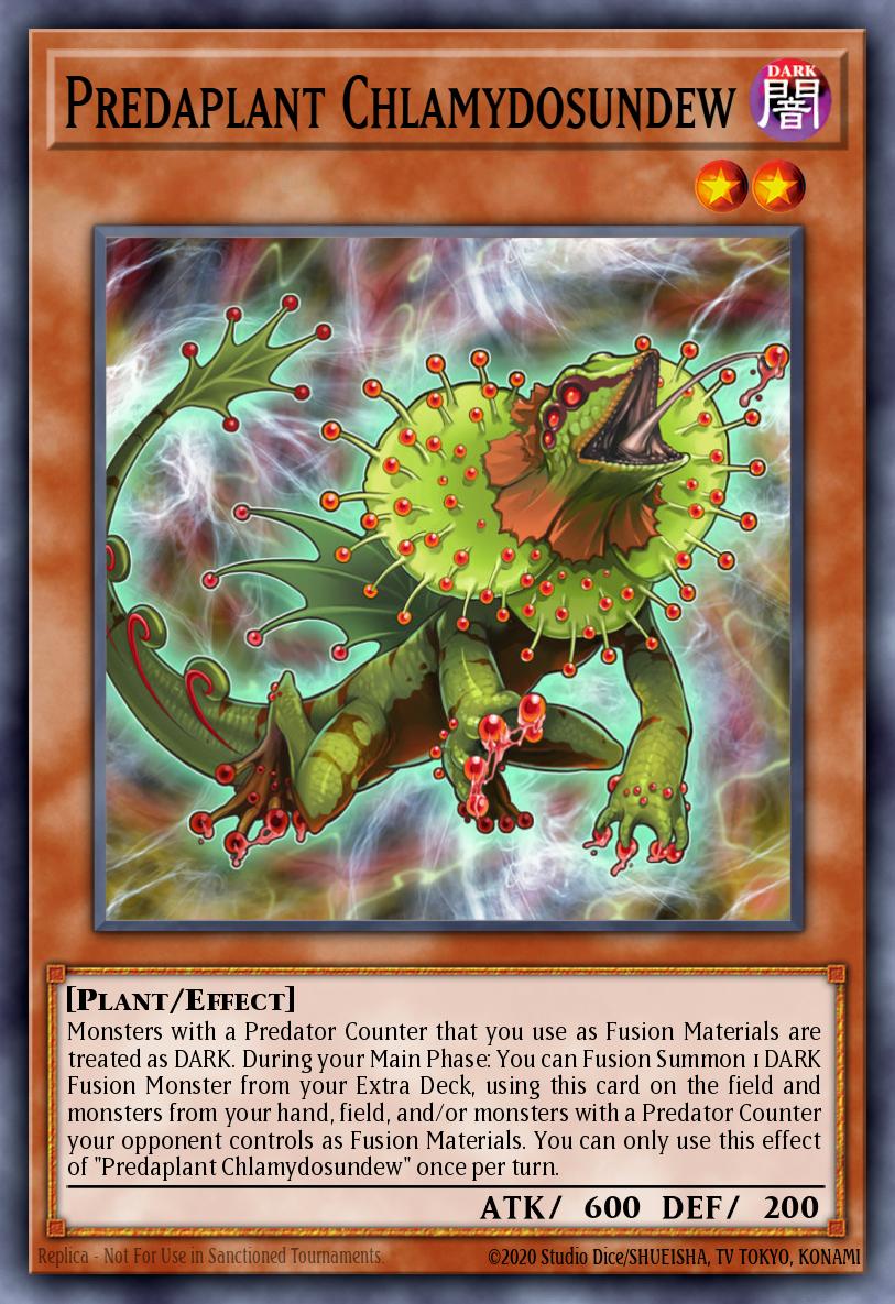 Predaplant Chlamydosundew Yu-Gi-Oh card