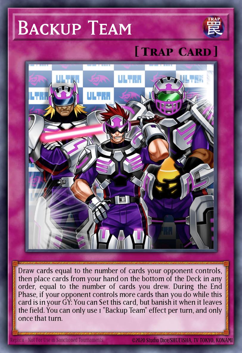 Backup Team Yu-Gi-Oh card