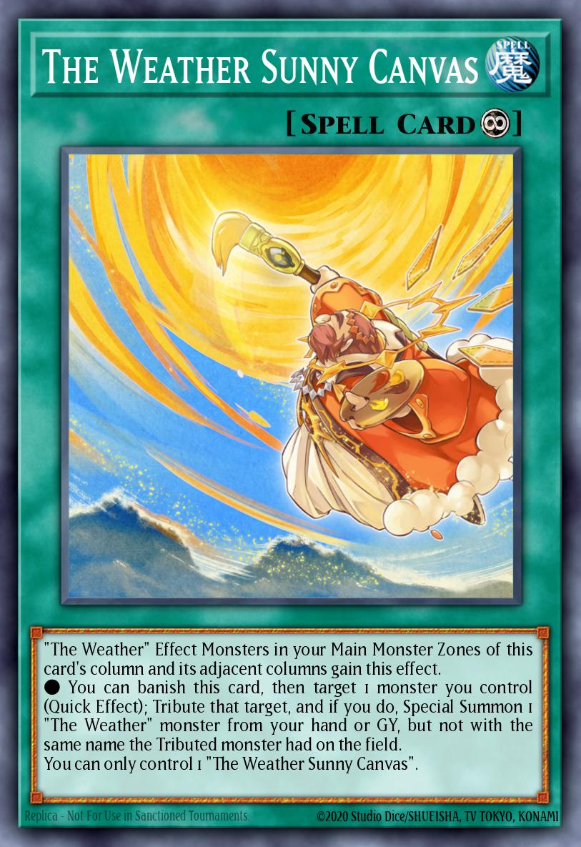 The Weather Sunny Canvas Yu-Gi-Oh card
