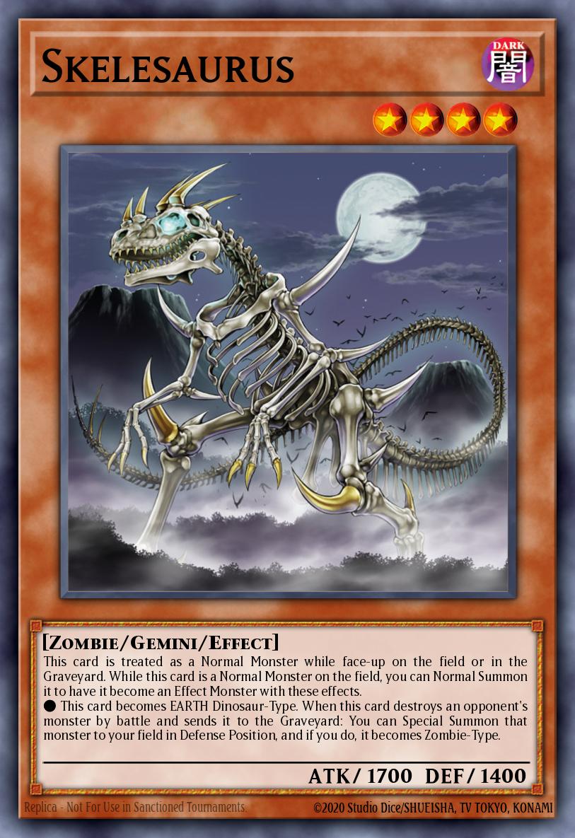 Skelesaurus Yu-Gi-Oh card