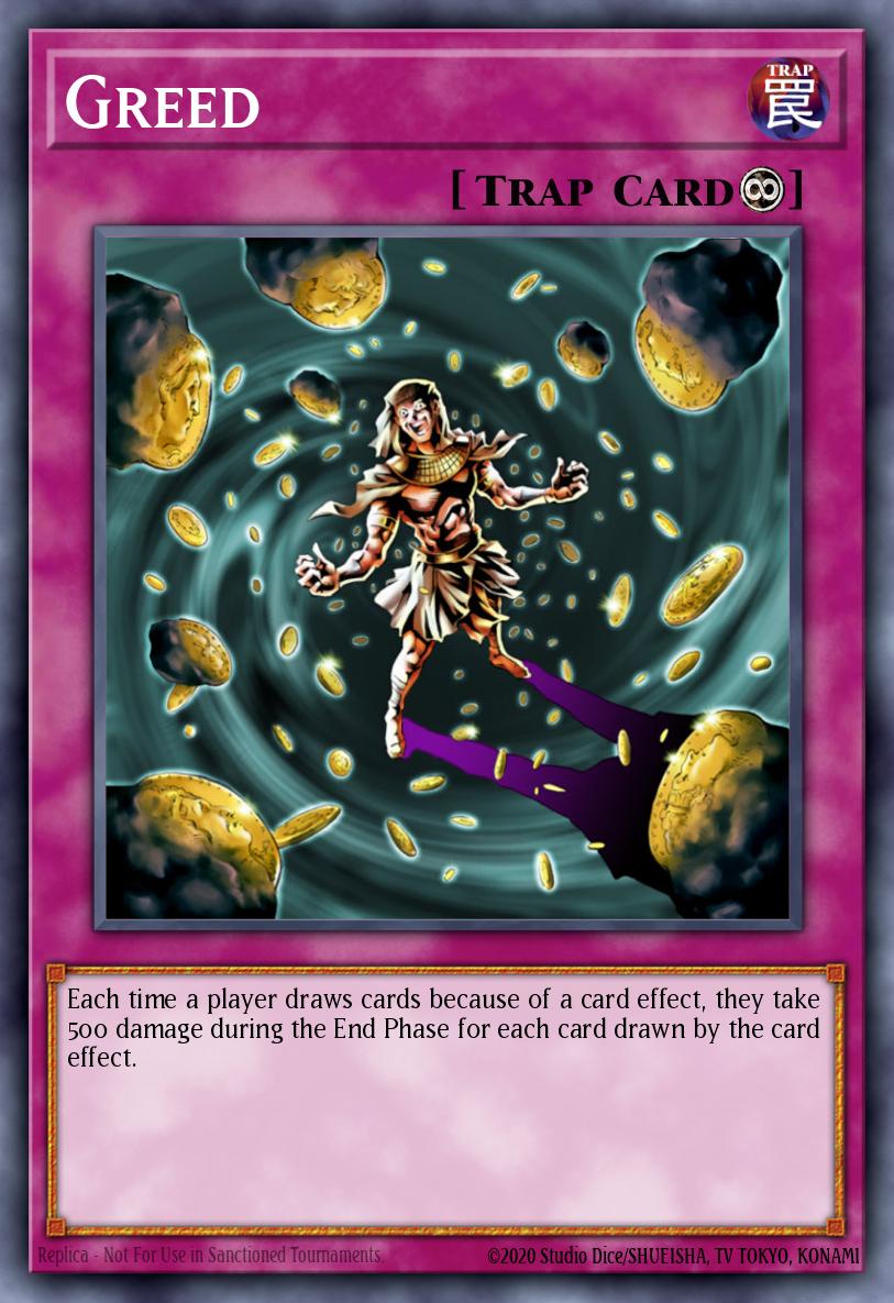 Greed Yu-Gi-Oh card