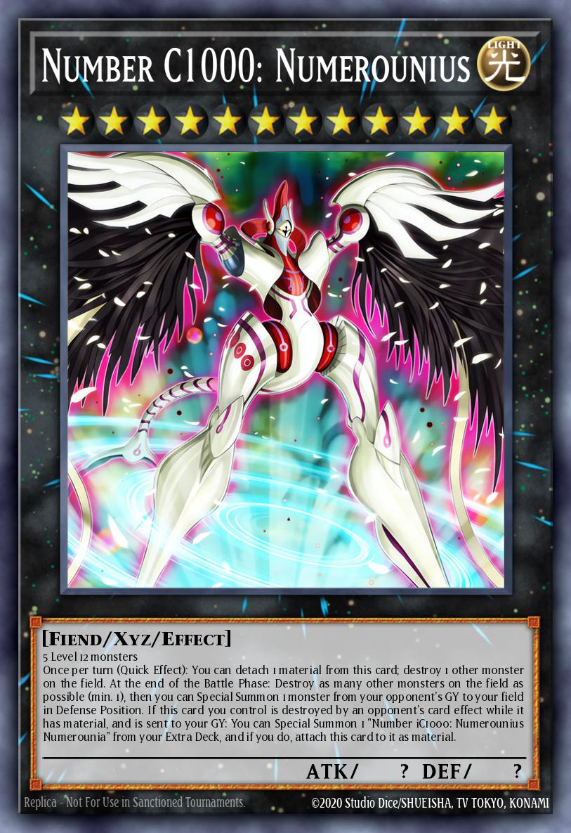 Number C1000: Numerounius Yu-Gi-Oh card