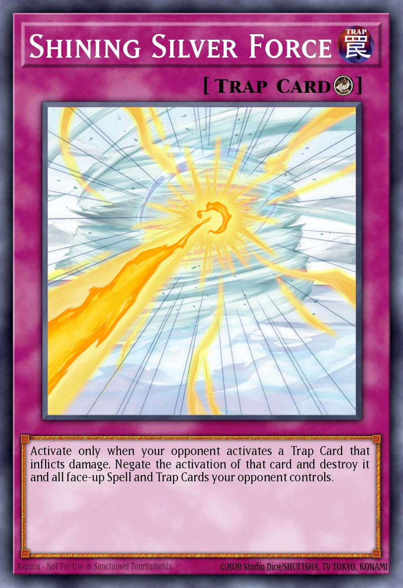 Shining Silver Force Yu-Gi-Oh card