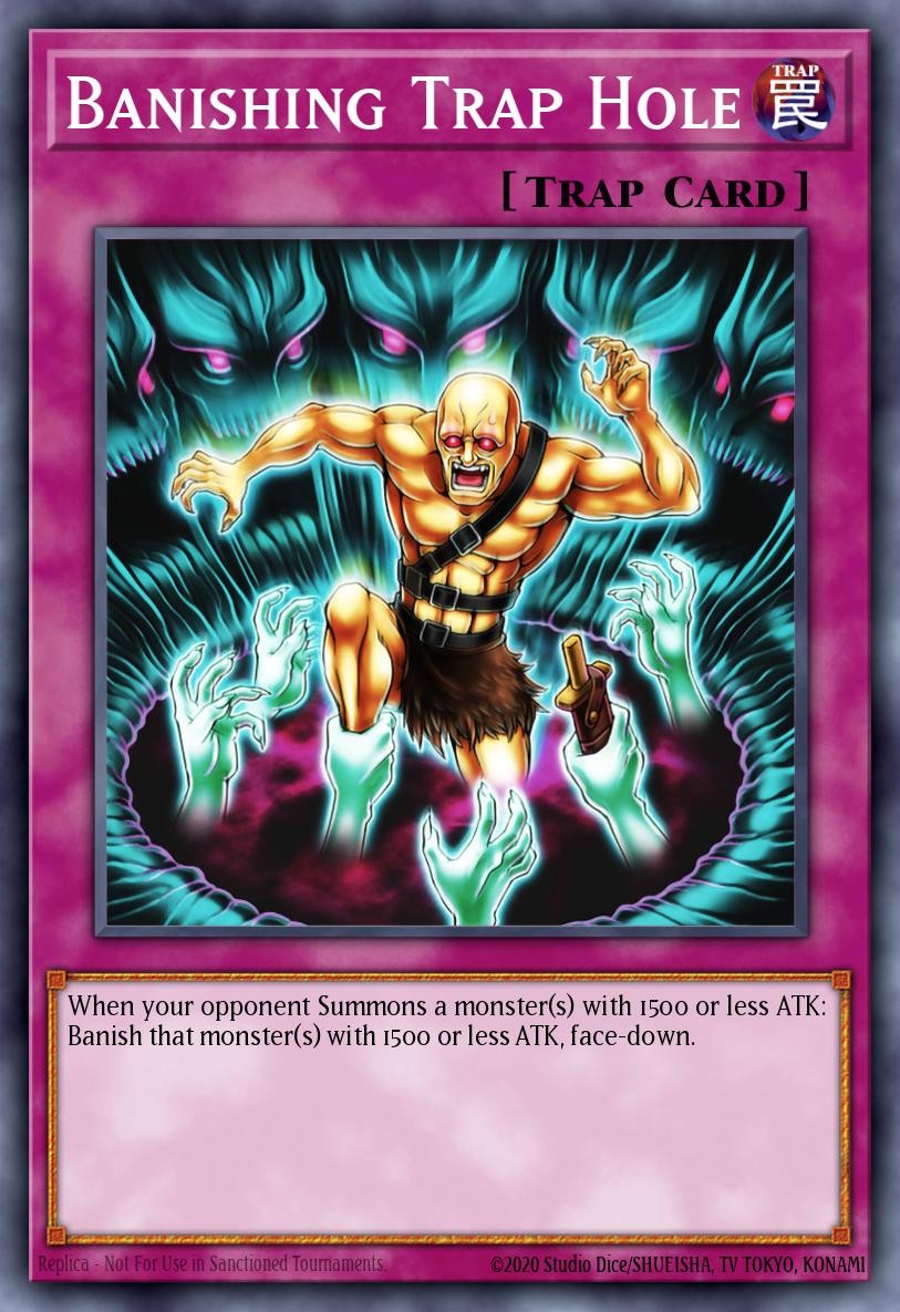Banishing Trap Hole Yu-Gi-Oh card