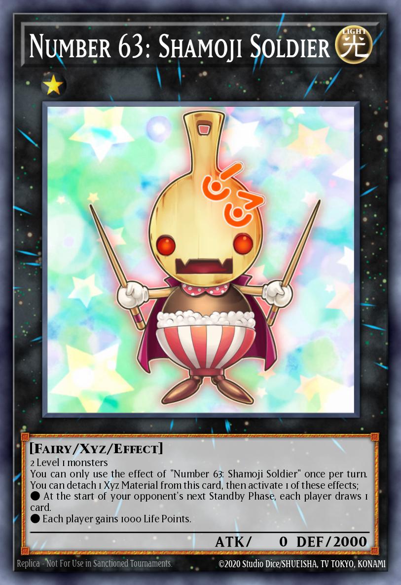 Number 63: Shamoji Soldier Yu-Gi-Oh card