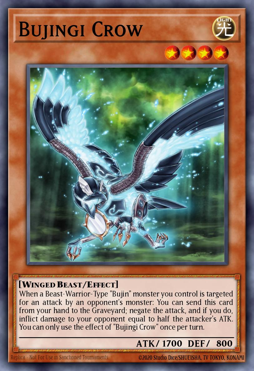 Bujingi Crow Yu-Gi-Oh card