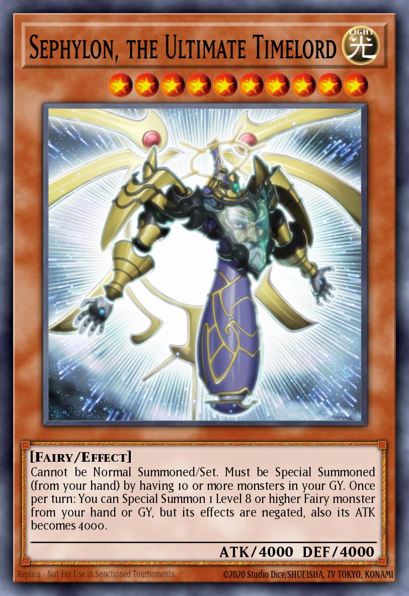 Sephylon, the Ultimate Timelord Yu-Gi-Oh card