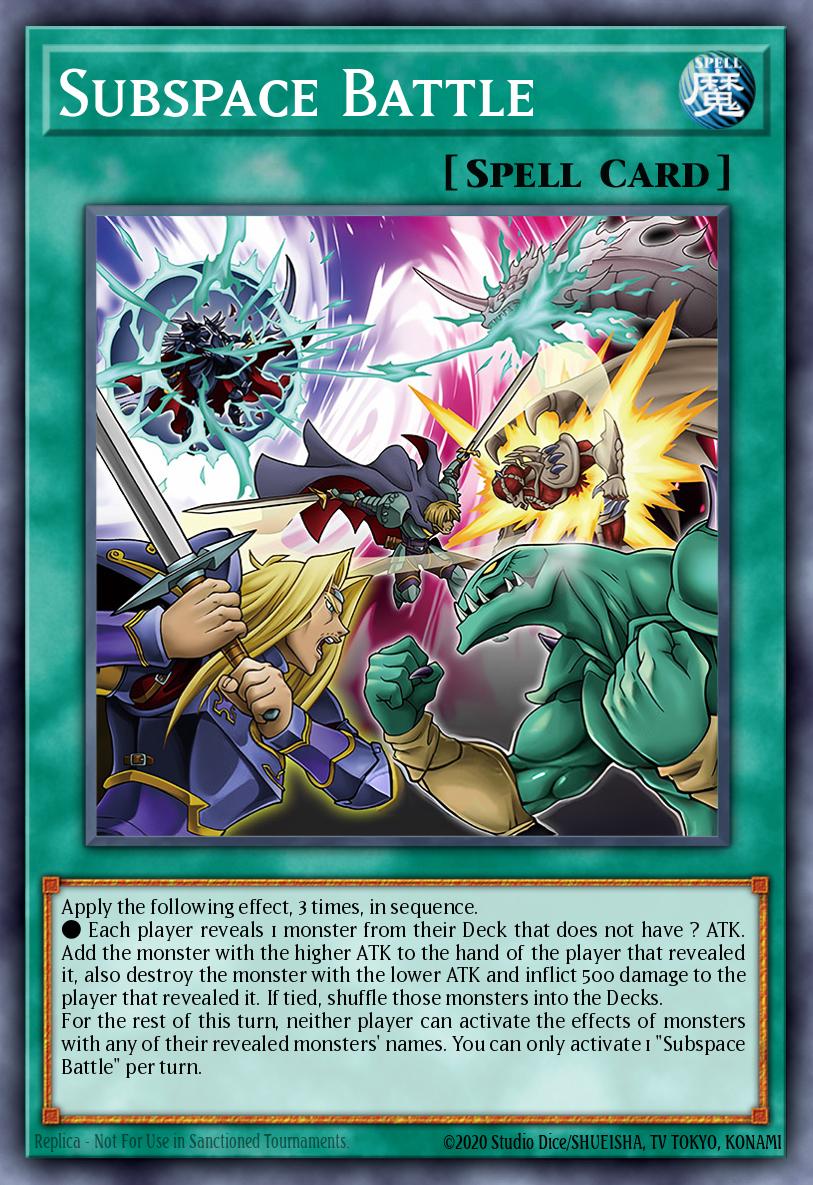 Subspace Battle Yu-Gi-Oh card