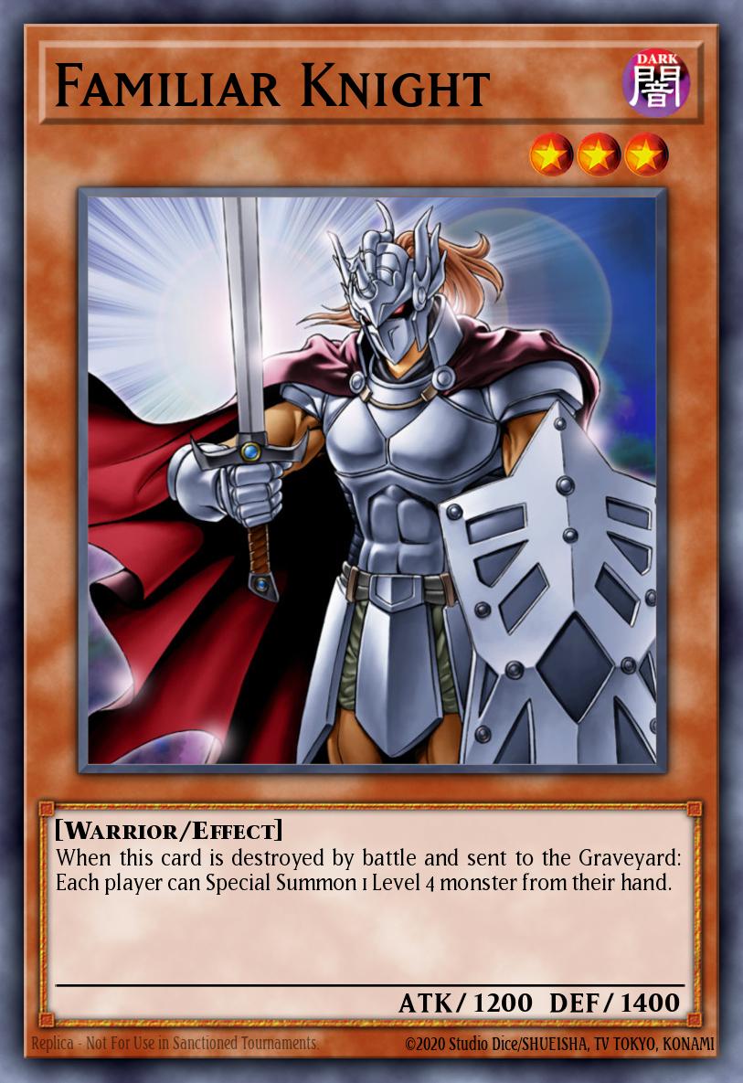 Familiar Knight Yu-Gi-Oh card