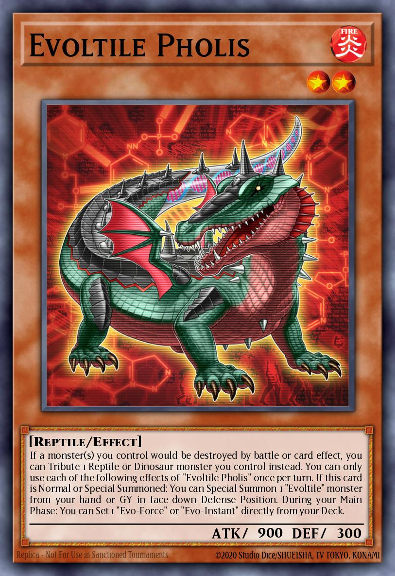 Evoltile Pholis Yu-Gi-Oh card