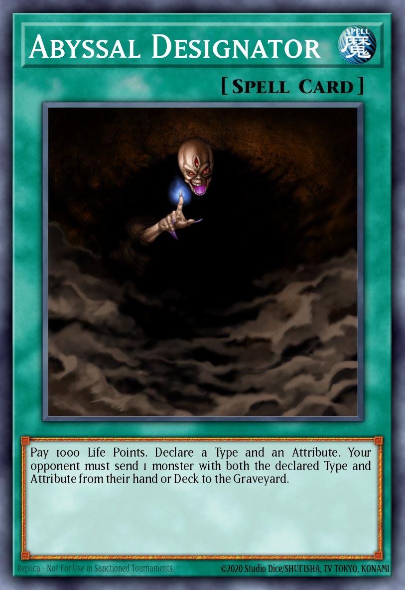Abyssal Designator Yu-Gi-Oh card