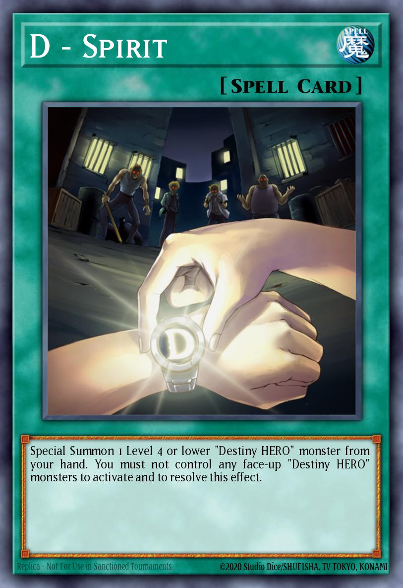 D - Spirit Yu-Gi-Oh card