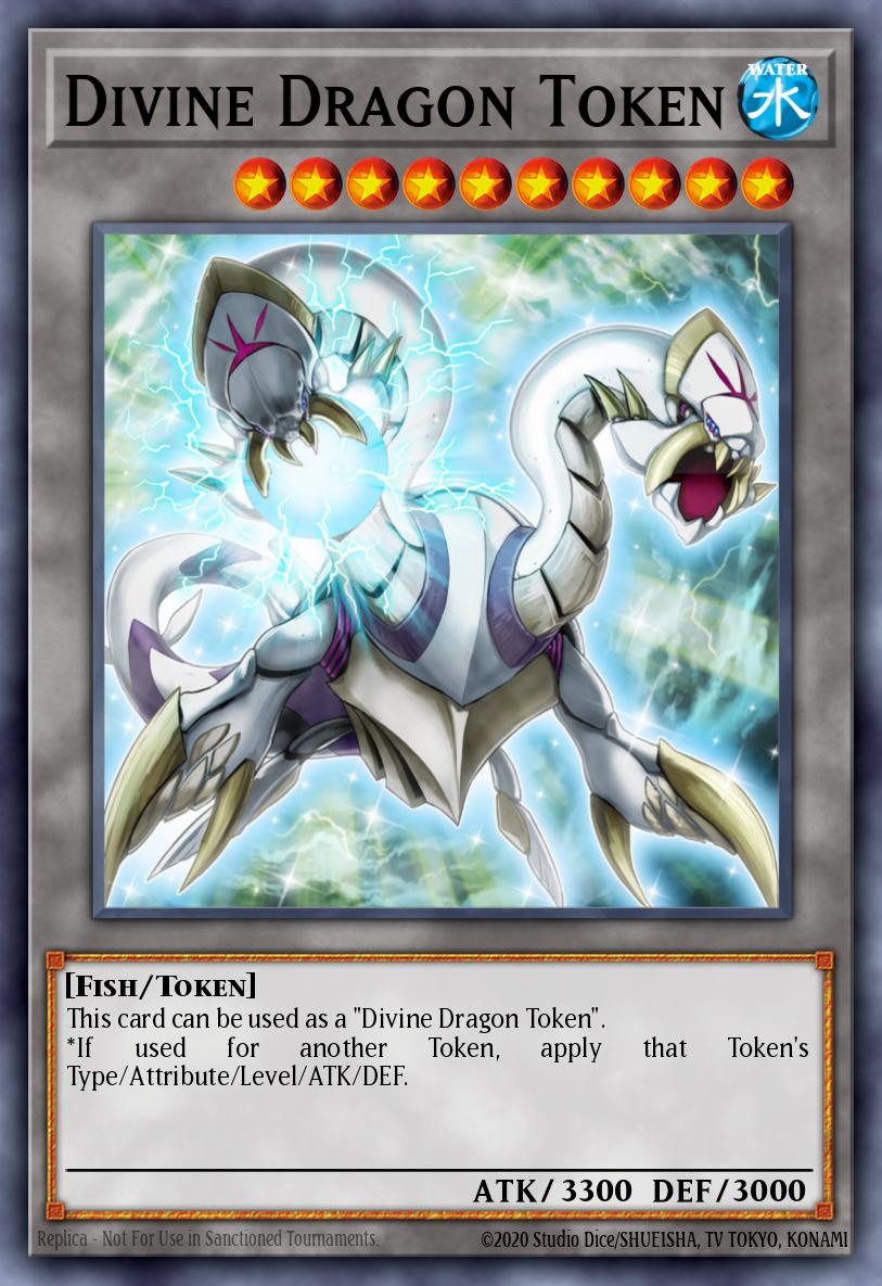 Divine Dragon Token Yu-Gi-Oh card