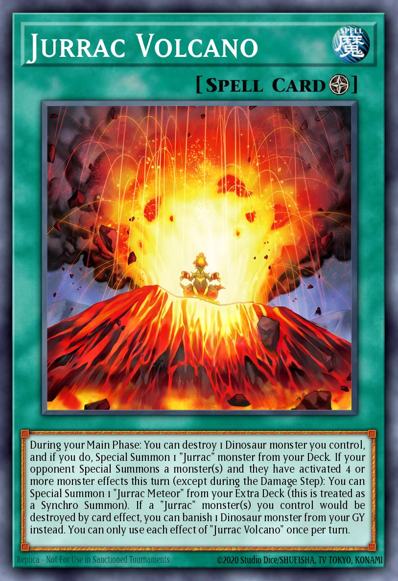 Jurrac Volcano Yu-Gi-Oh card