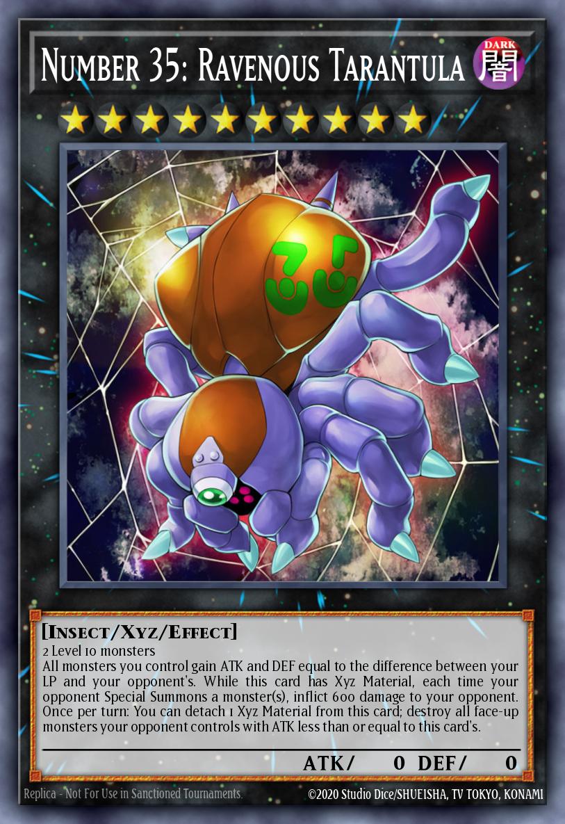Number 35: Ravenous Tarantula Yu-Gi-Oh card
