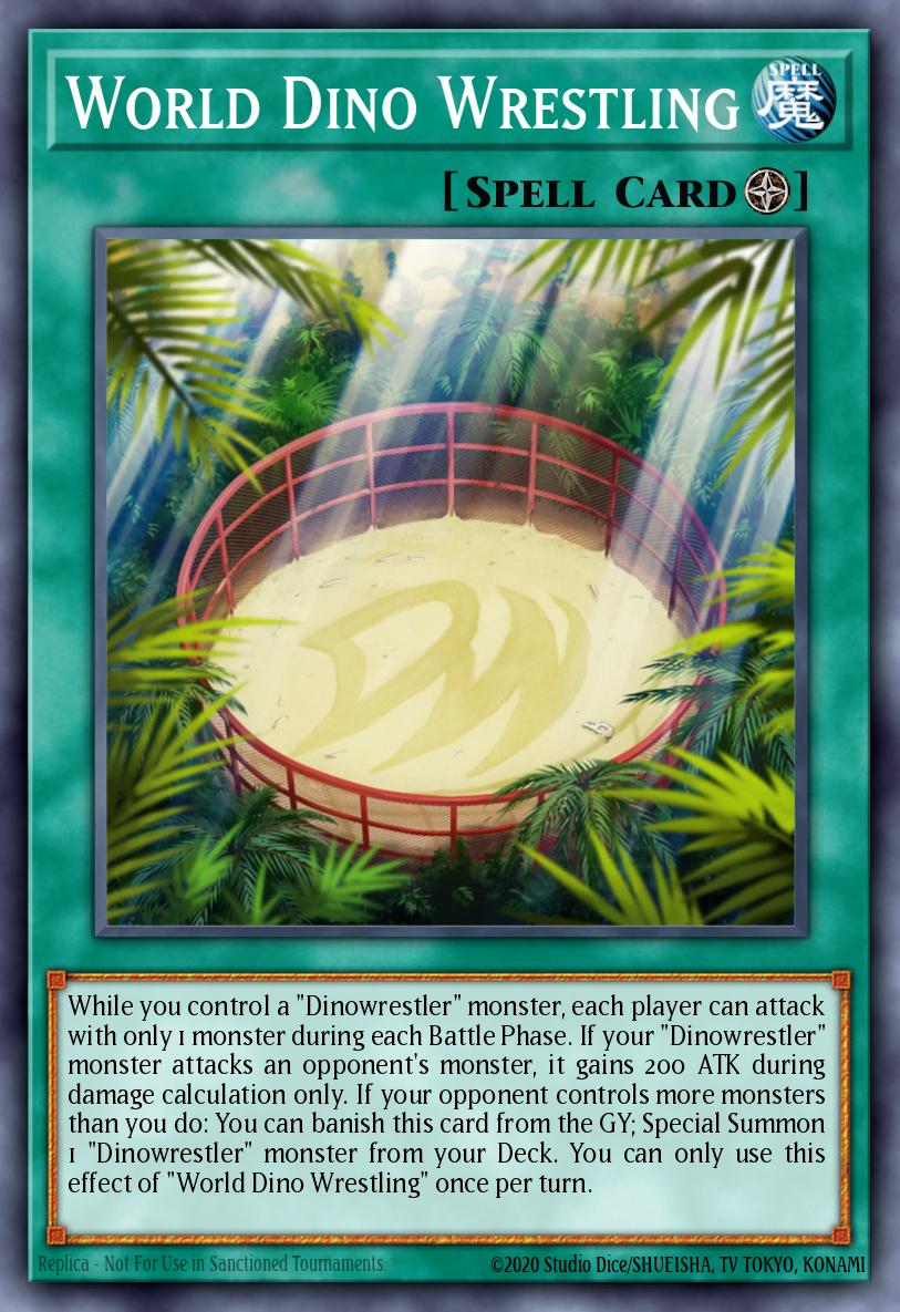 World Dino Wrestling Yu-Gi-Oh card