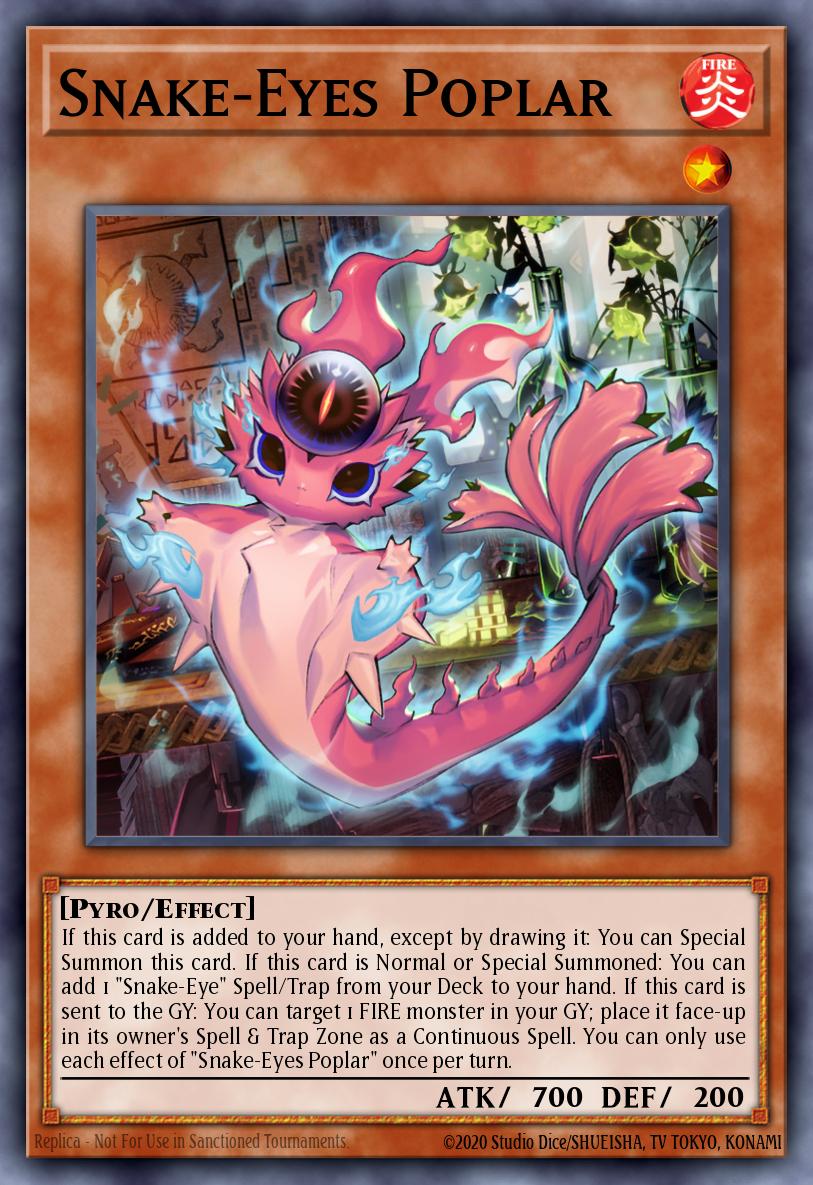 Snake-Eyes Poplar Yu-Gi-Oh card