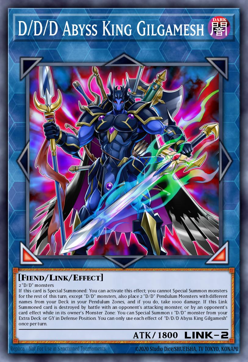 D/D/D Abyss King Gilgamesh Yu-Gi-Oh card