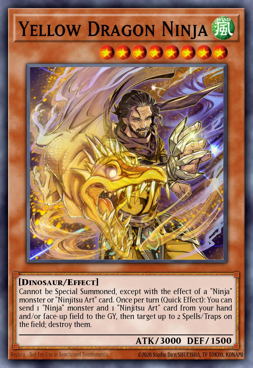 Yellow Dragon Ninja Yu-Gi-Oh card