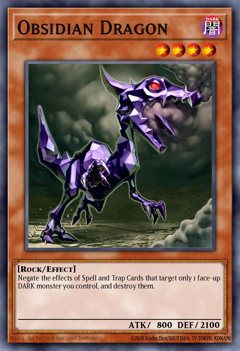 Obsidian Dragon Yu-Gi-Oh card