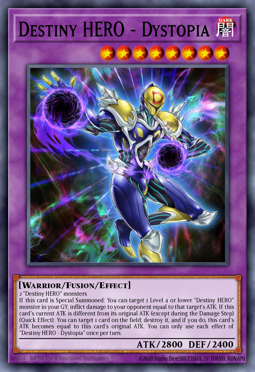 Destiny HERO - Dystopia Yu-Gi-Oh card