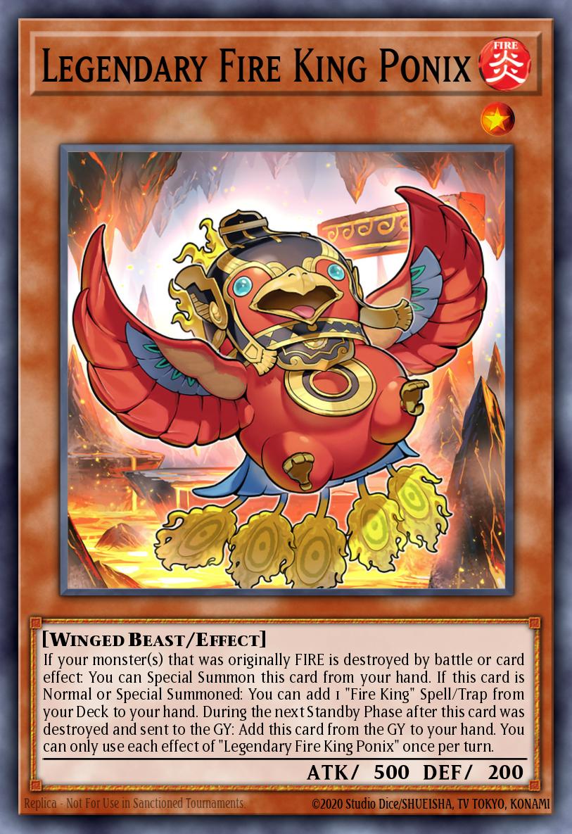 Legendary Fire King Ponix Yu-Gi-Oh card
