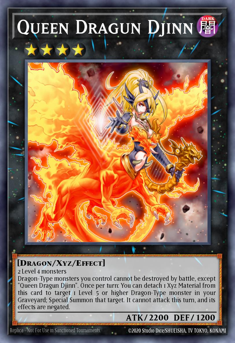 Queen Dragun Djinn Yu-Gi-Oh card