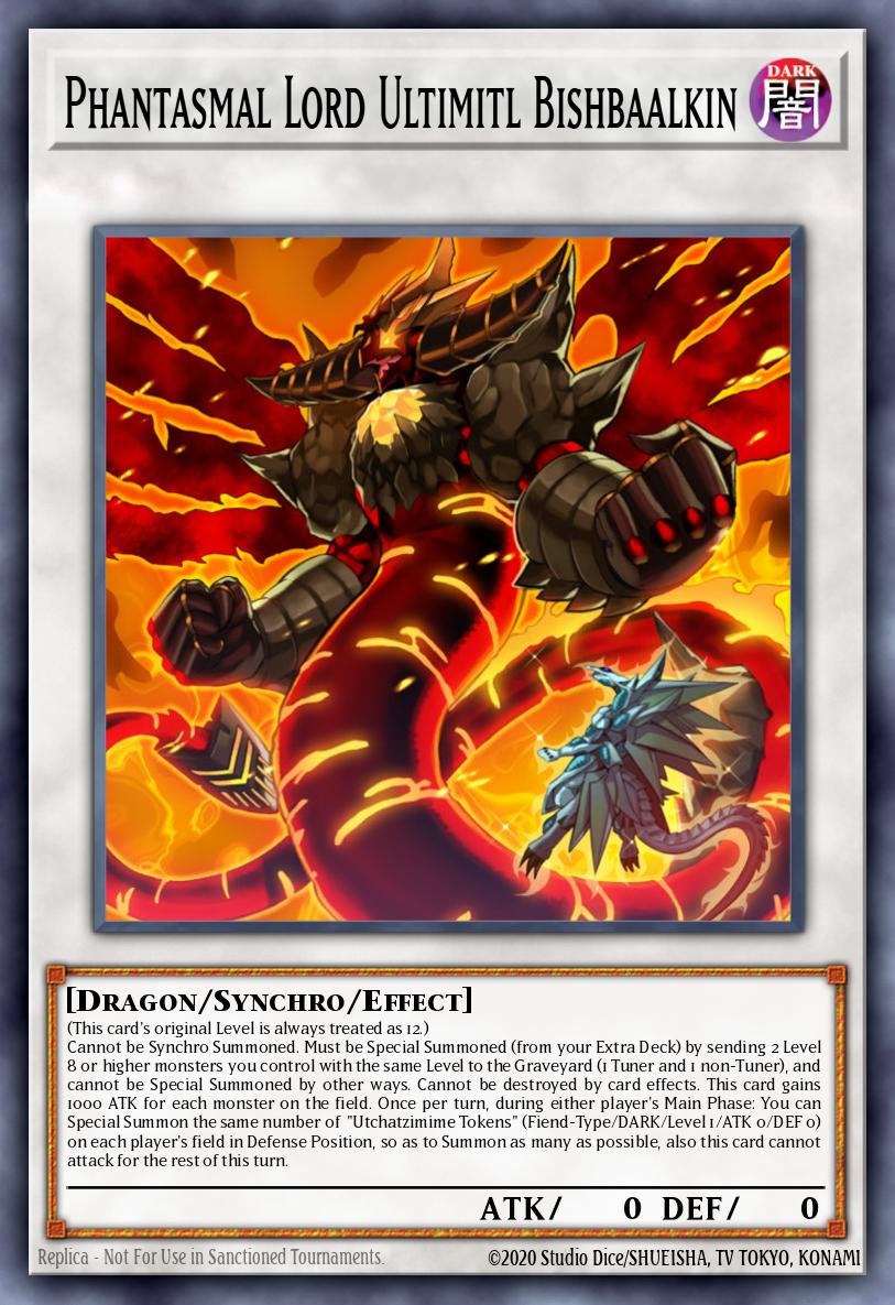 Phantasmal Lord Ultimitl Bishbaalkin Yu-Gi-Oh card