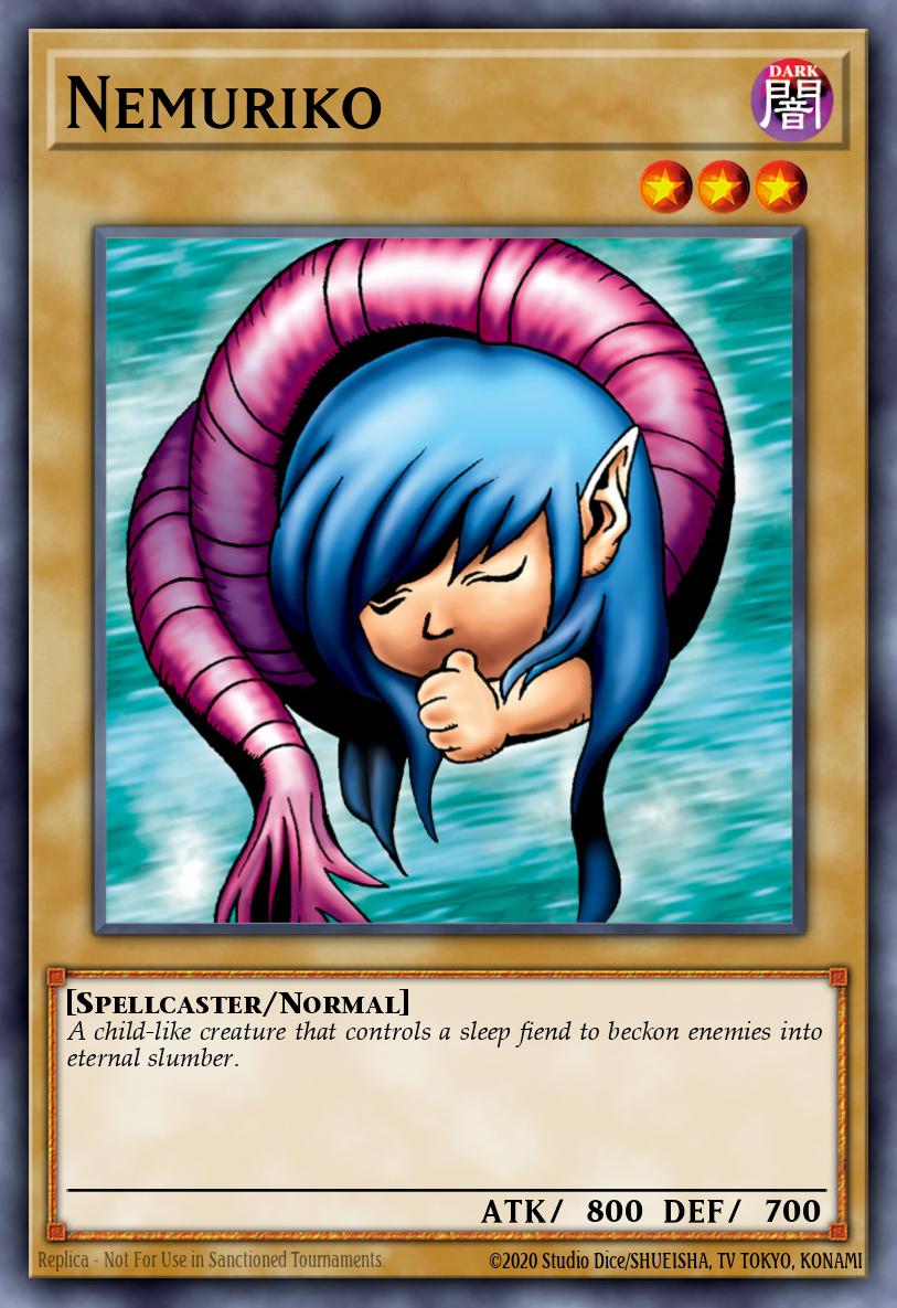 Nemuriko Yu-Gi-Oh card