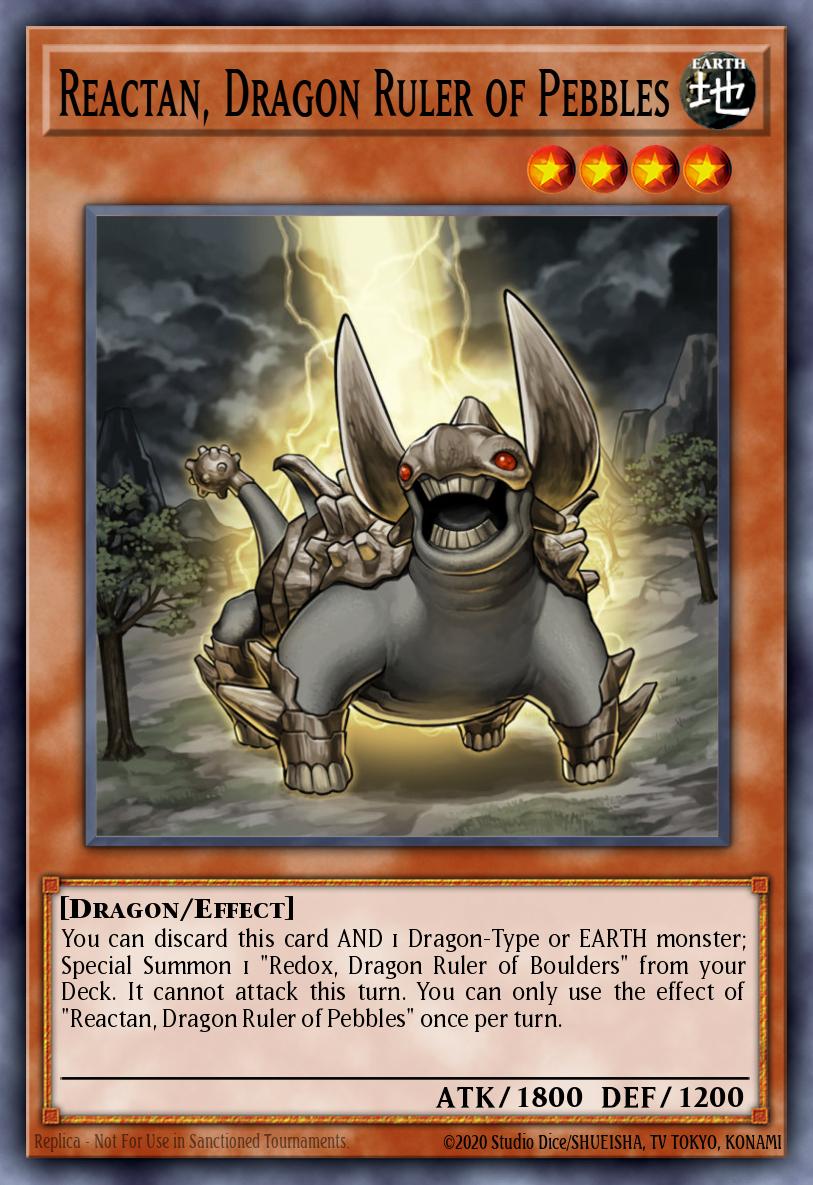 Reactan, Dragon Ruler of Pebbles Yu-Gi-Oh card