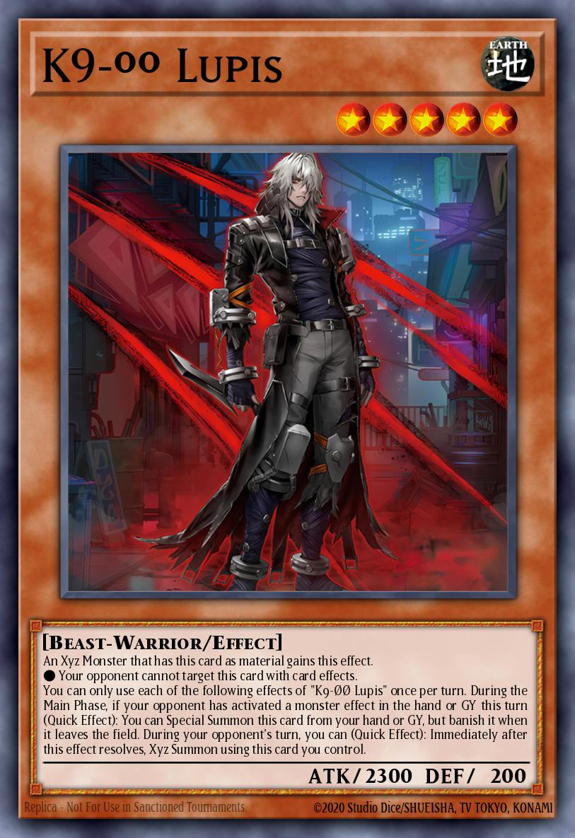 K9-ØØ Lupis Yu-Gi-Oh card
