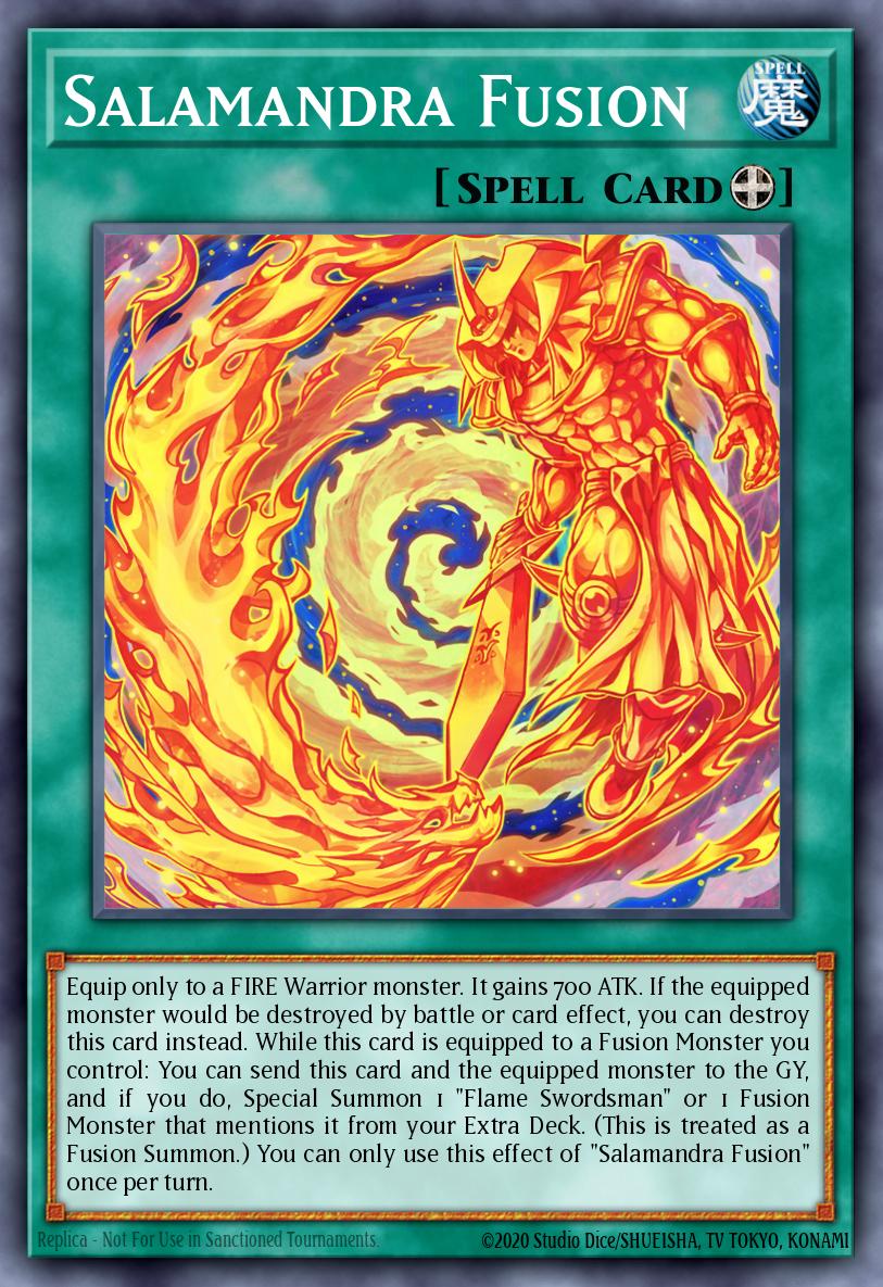 Salamandra Fusion Yu-Gi-Oh card