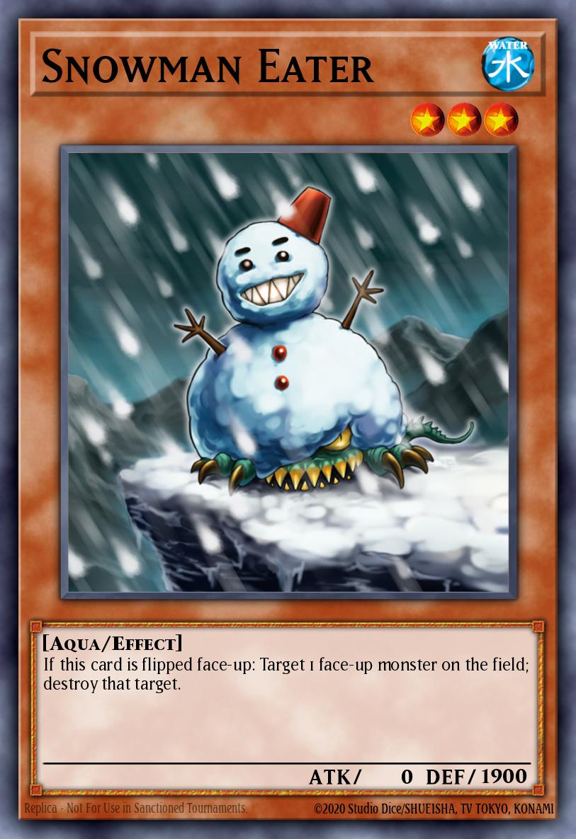 Snowman Eater Yu-Gi-Oh card
