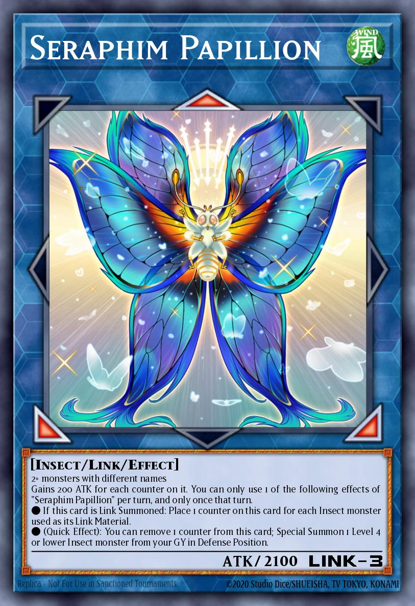 Seraphim Papillion Yu-Gi-Oh card