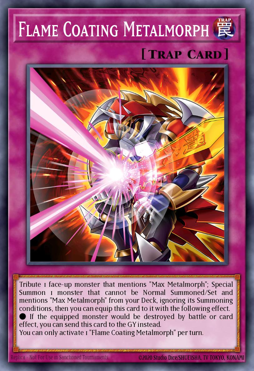 Flame Coating Metalmorph Yu-Gi-Oh card