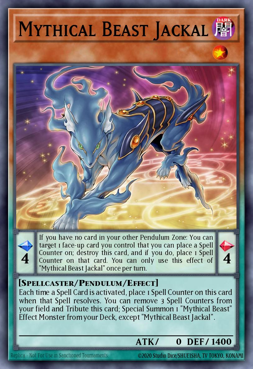 Mythical Beast Jackal Yu-Gi-Oh card