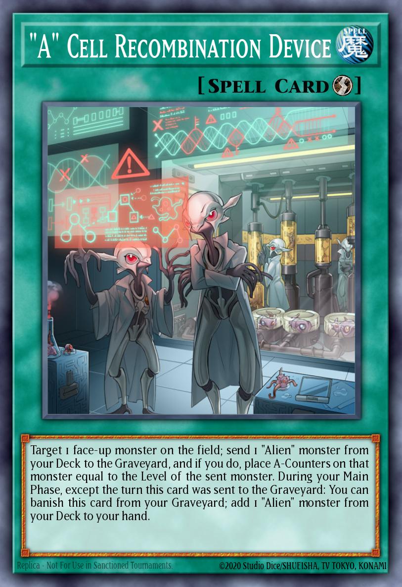 "A" Cell Recombination Device Yu-Gi-Oh card