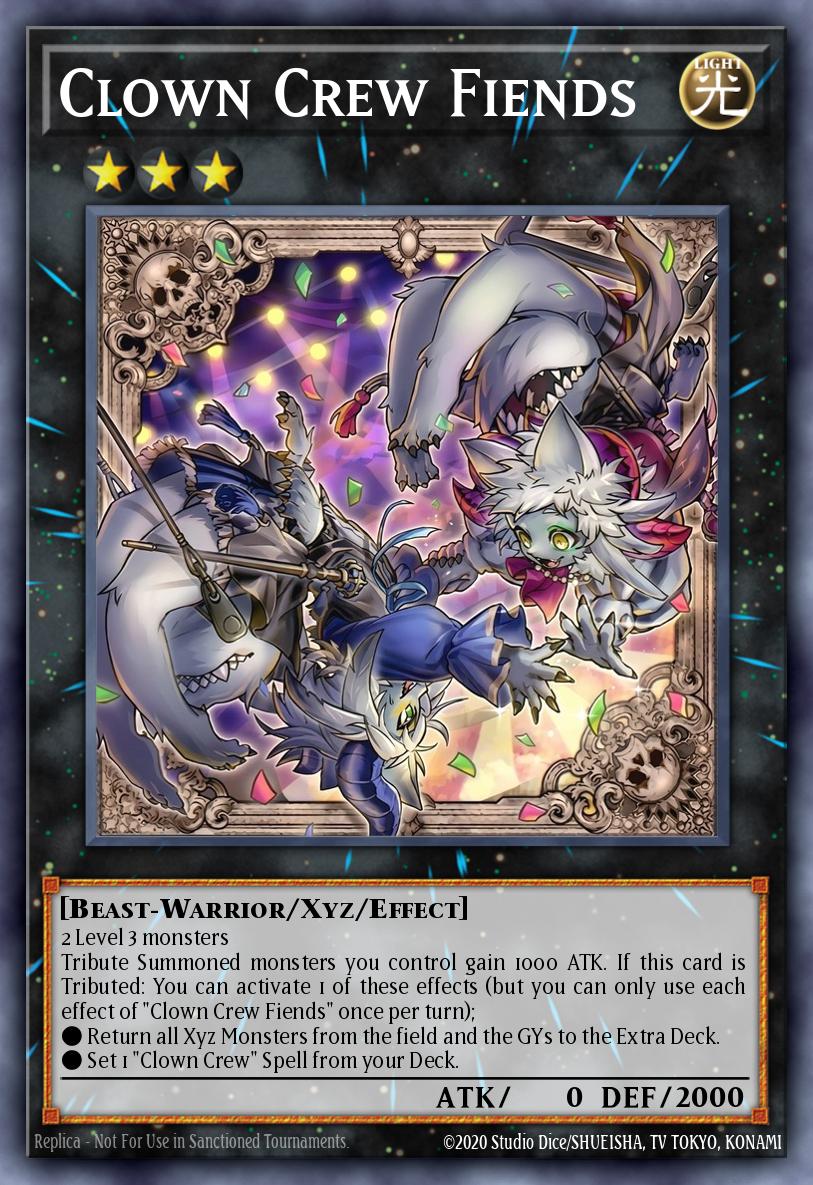 Clown Crew Fiends Yu-Gi-Oh card