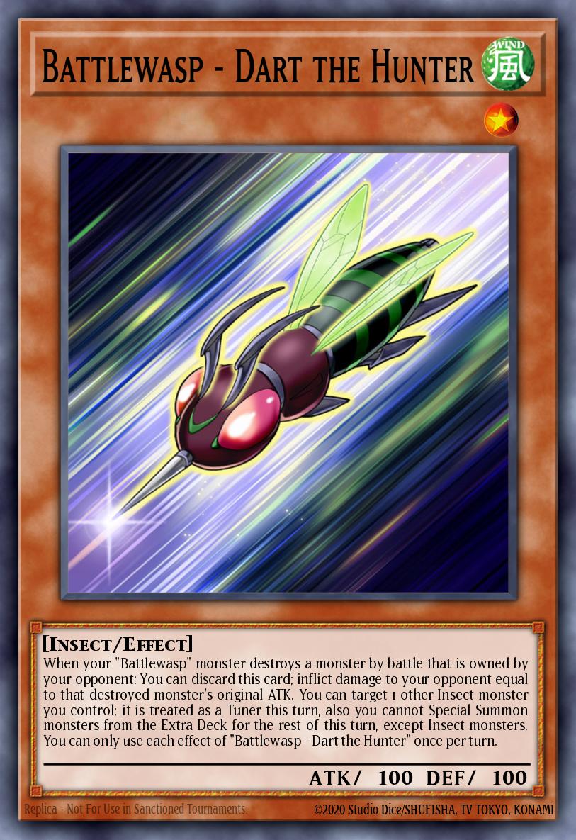 Battlewasp - Dart the Hunter Yu-Gi-Oh card