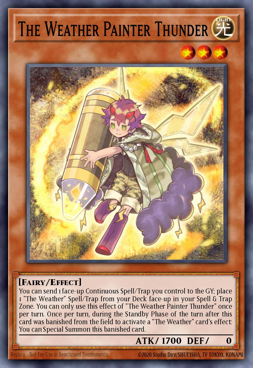 The Weather Painter Thunder Yu-Gi-Oh card