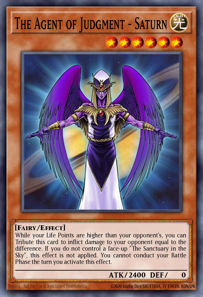 The Agent of Judgment - Saturn Yu-Gi-Oh card