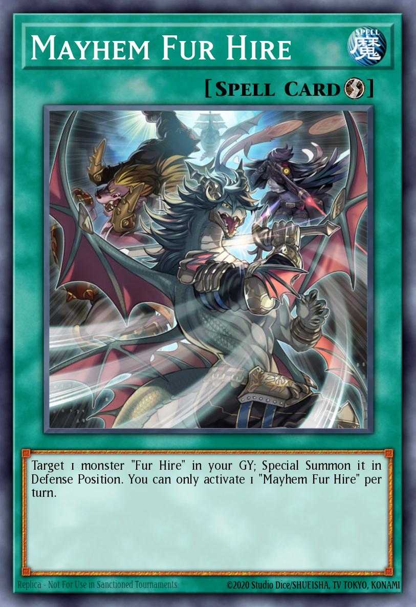 Mayhem Fur Hire Yu-Gi-Oh card